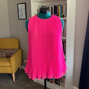 J. Crew pleated sleeveless blouse